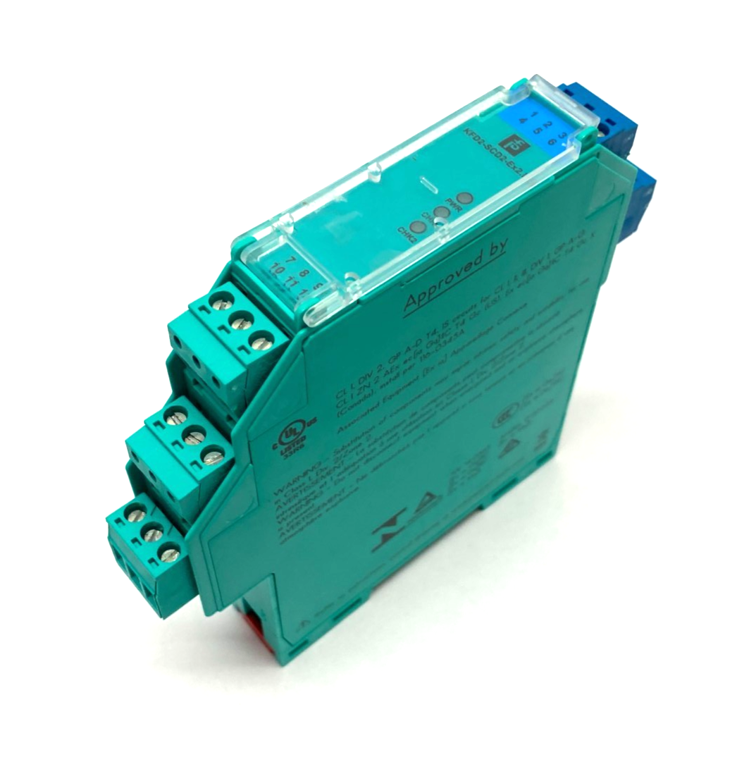 295089 | Pepperl+Fuchs K-System SMART Current Driver 2-Channel KFD2-SCD2-Ex2.LK - New – Open box - Maverick Industrial Sales