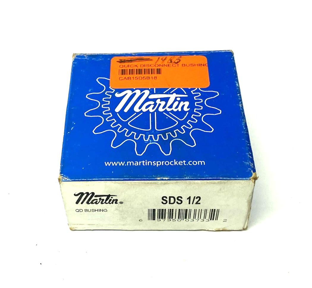 Martin SDS 1/2 Quick Disconnect Bushing 0.5000 in Bore, 3.187 in Flg OD - Maverick Industrial Sales