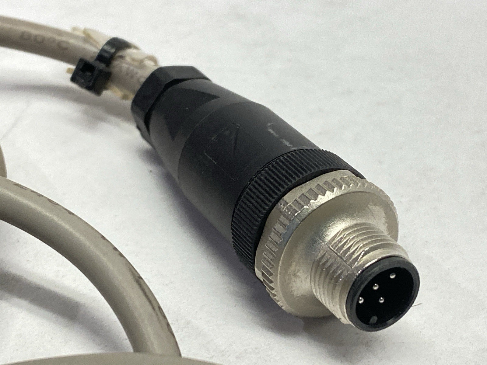 NE-M1ANN-M | Patlite Beacon Light Male M12 5-Pin 12-24VDC w/ Bracket - Used - Maverick Industrial Sales