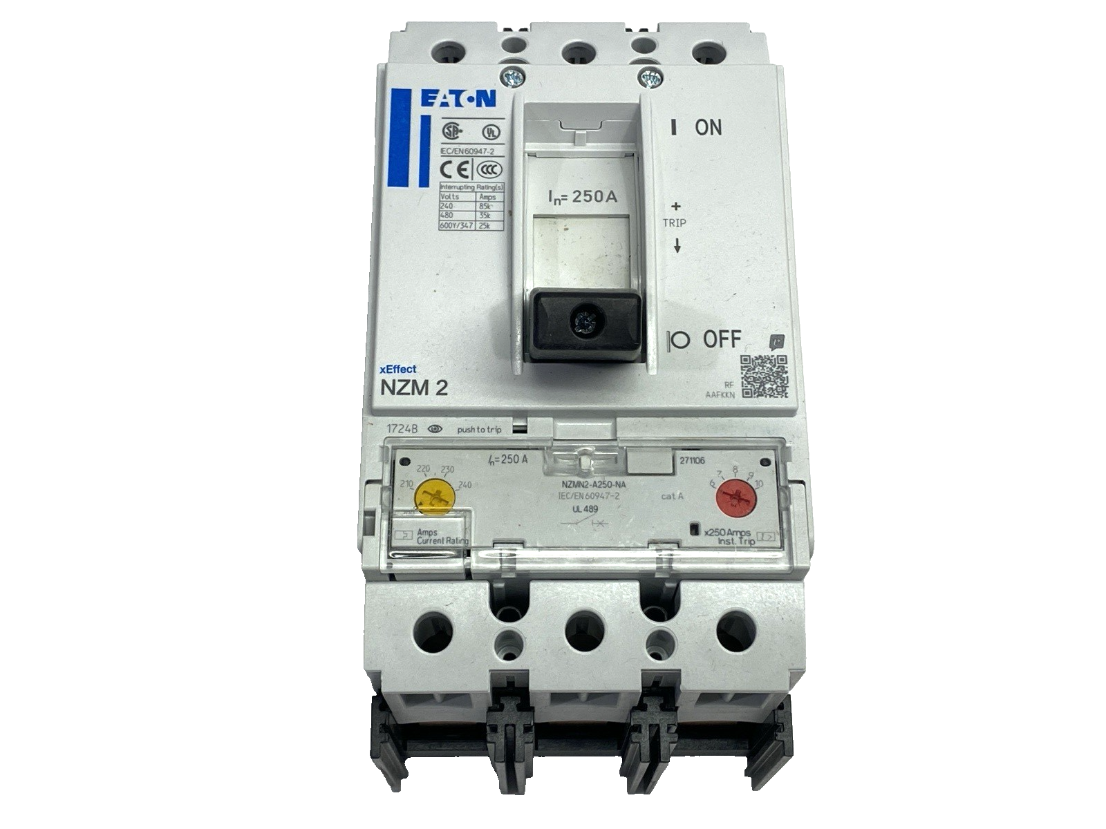 Eaton NZMN2-A250-NA Molded Case Circuit Breaker 3-Pole 250A - Maverick Industrial Sales