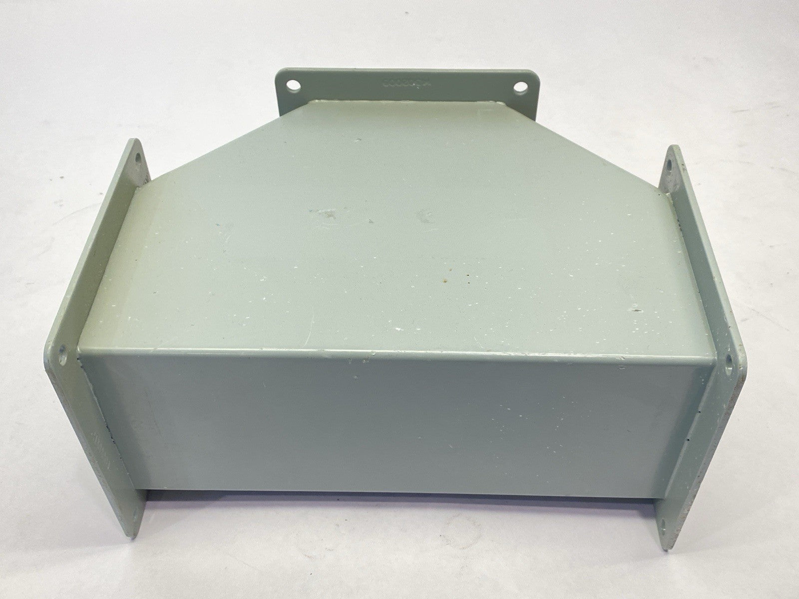 F44WT | Hoffman Wireway Tee Feed-Through 4" x 4" Gray Steel - Used - Maverick Industrial Sales