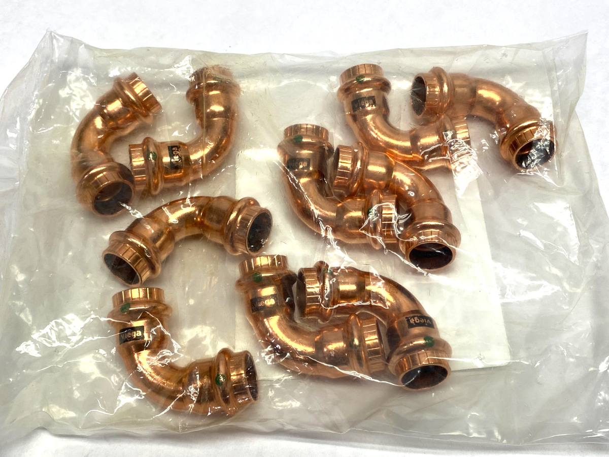 Viega 77317 ProPress 90° Elbow, Copper, Press Connection, 1/2" x 1/2" PACK OF 10 - Maverick Industrial Sales