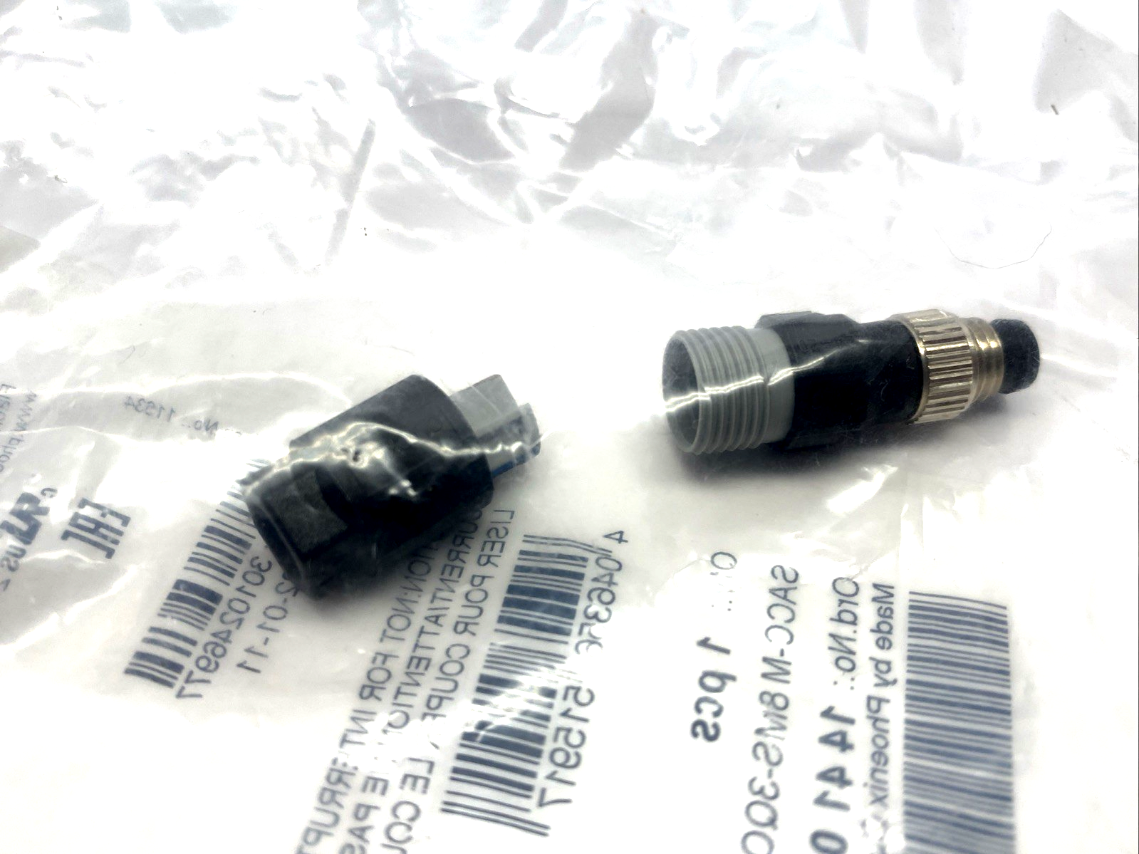 Phoenix Contact SACC-M 8MS-3QO-0,5-M Connector M8 3-Pin Male 1441024 - Maverick Industrial Sales