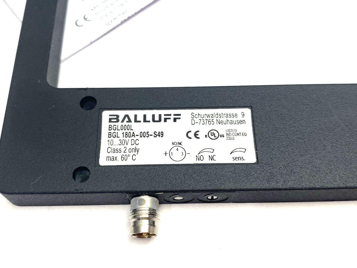 Balluff BGL000L Standard Photoelectric Fork Sensor Metal, BGL 180A-005-S49 - Maverick Industrial Sales