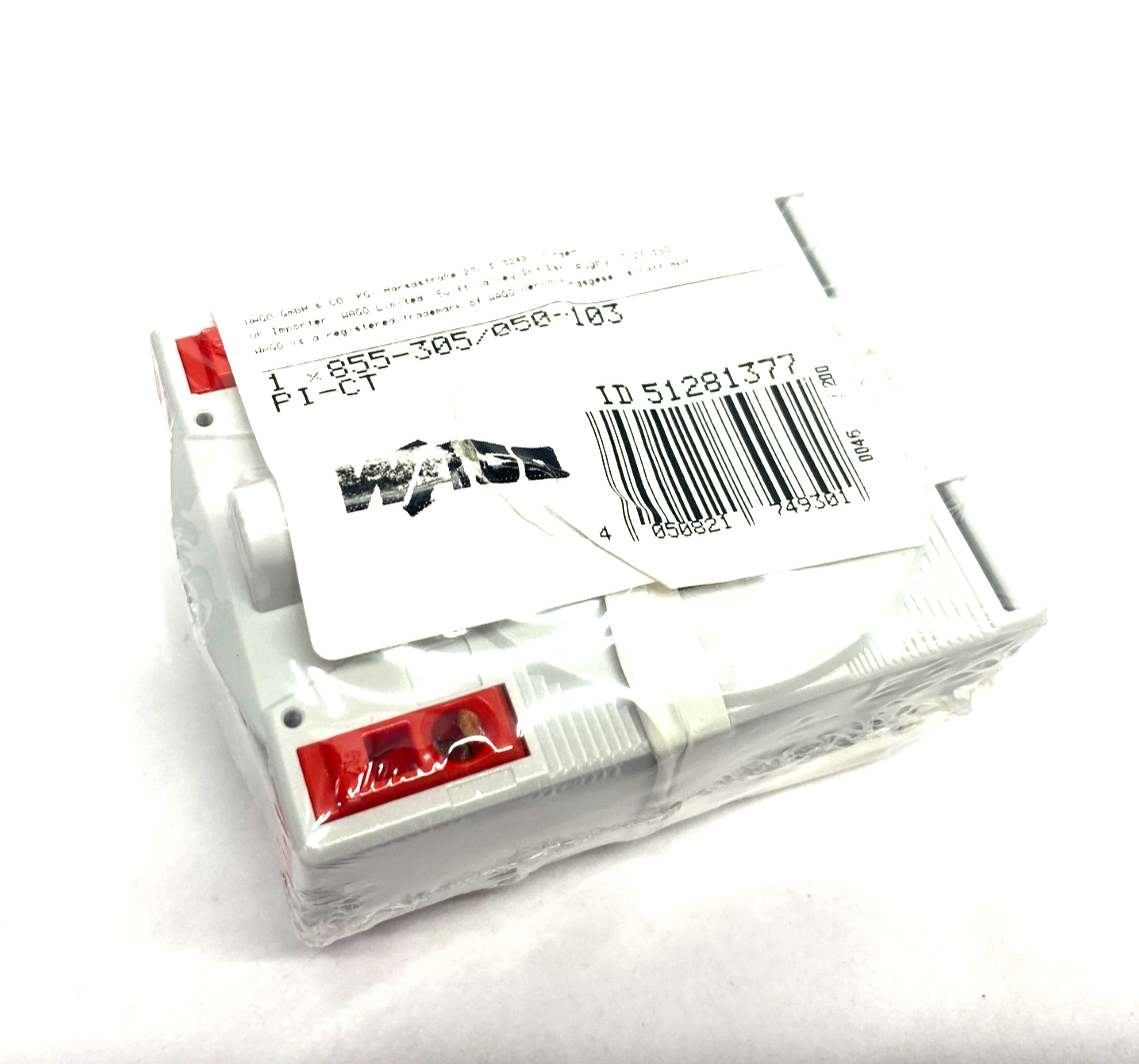 Wago 855-305/050-103 Plug In Current Transformer 50 A / 5 A 855-0305/0050-0103 - Maverick Industrial Sales