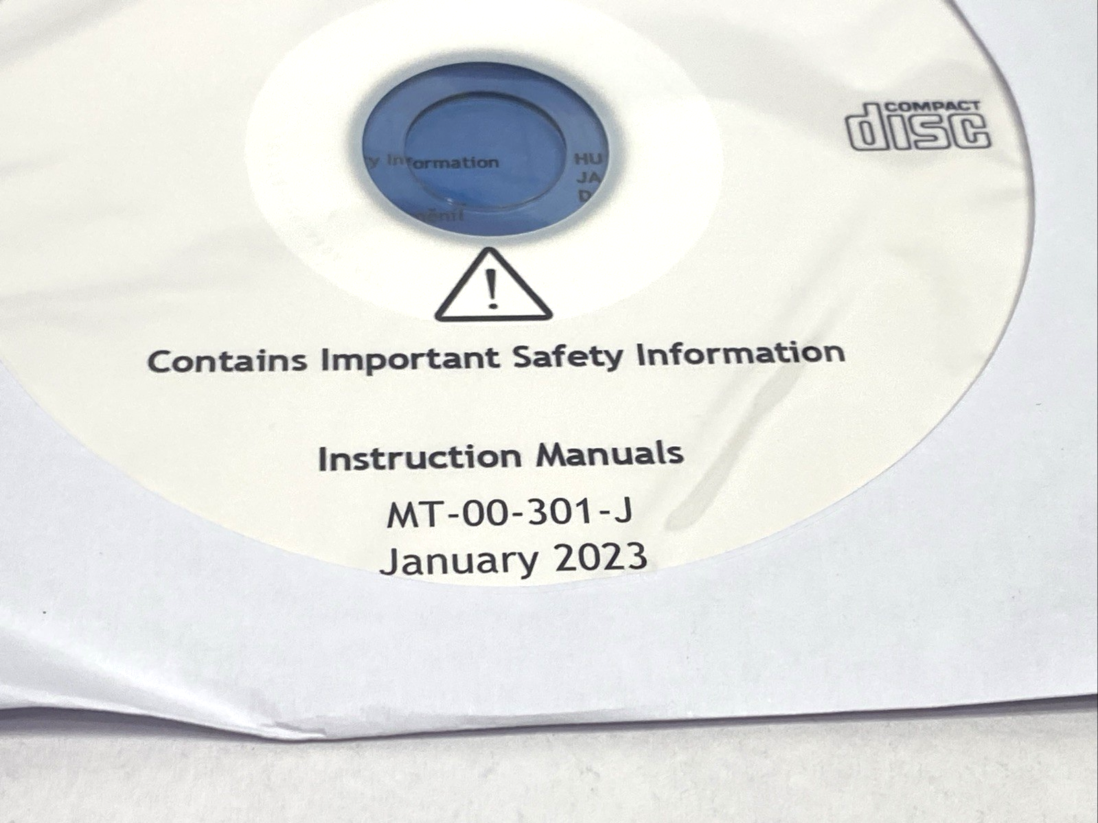 Edwards MT-00-301-J Instruction Manual CD Disc Jan. 2023 - Maverick Industrial Sales