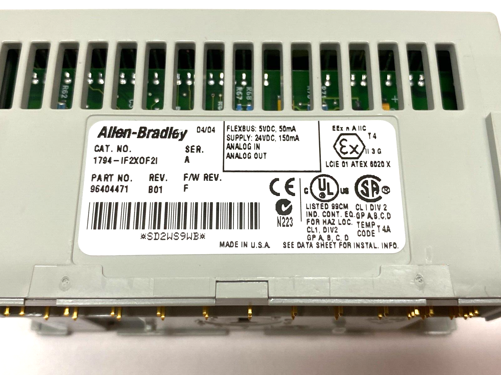 Allen Bradley 1794-IF2XOF2I Ser A Flex I/O Isolated Analog Combination Module - Maverick Industrial Sales