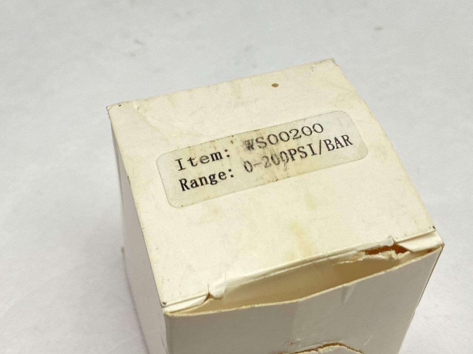 Marshall Instruments WS00200 Pressure Gauge WS White PSI/kPa/Bar Dial 1.5" - New – Open Box - Maverick Industrial Sales