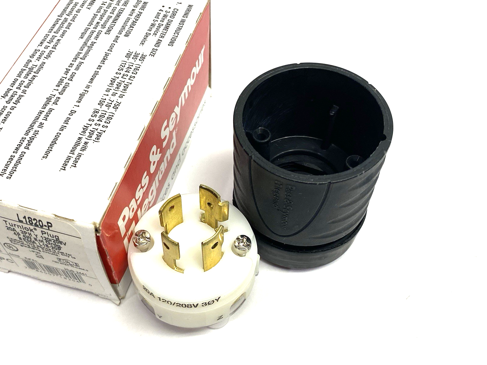 L1820-P | Pass & Seymour Legrand Turnlok Plug 20A 3PH 120/208V 4P 4W - New Other - Maverick Industrial Sales