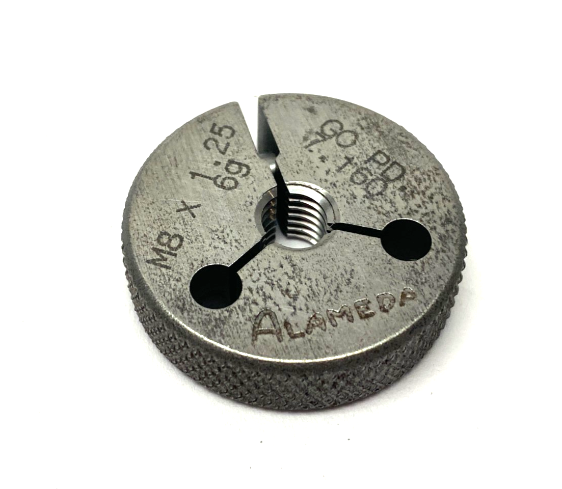 Alameda M8 x 1.25-6G Threaded Ring Gauge GO PD 7.160 - Maverick Industrial Sales