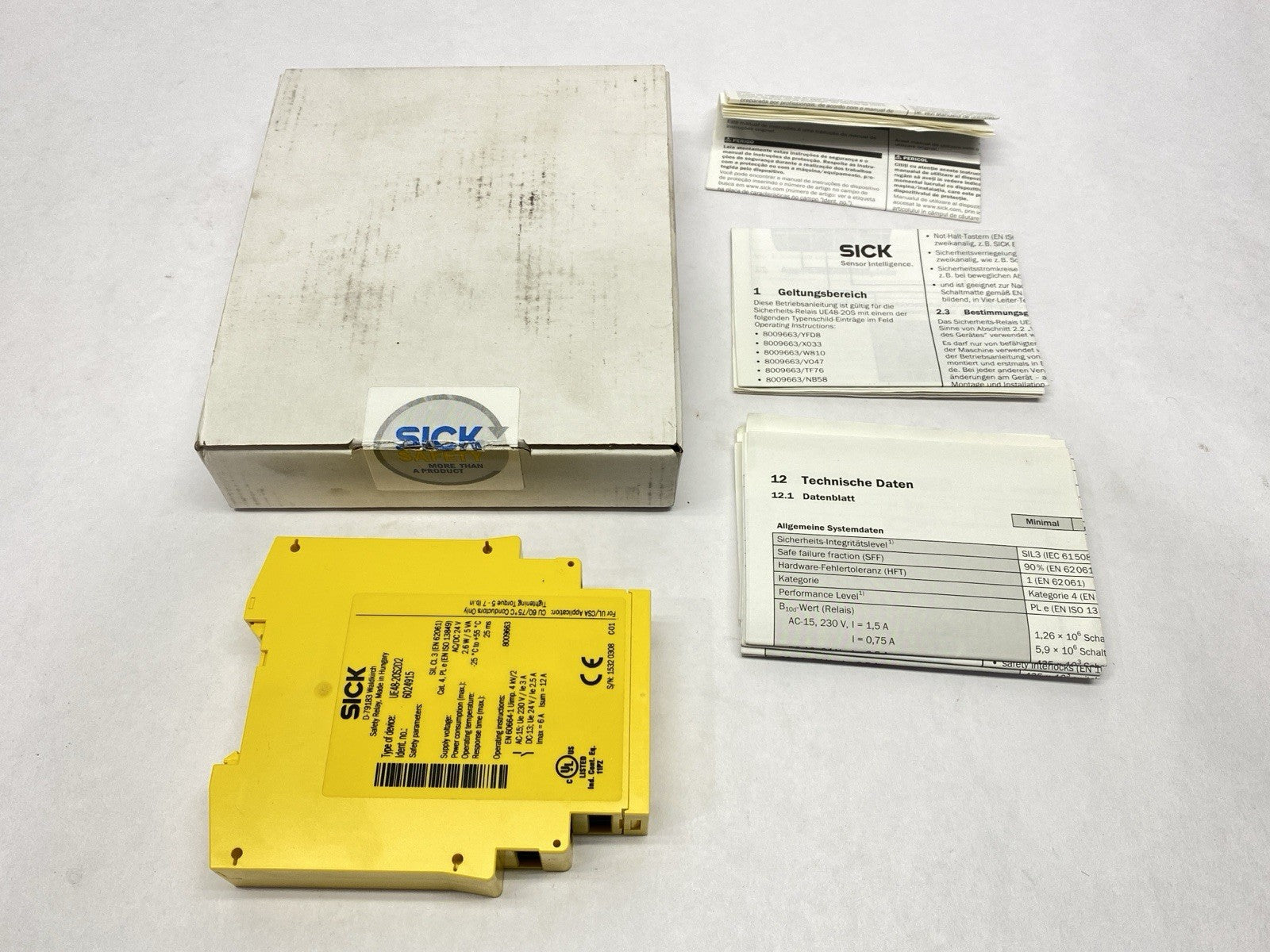 Sick UE48-20S2D2 Safety Relay 6024915 - Maverick Industrial Sales