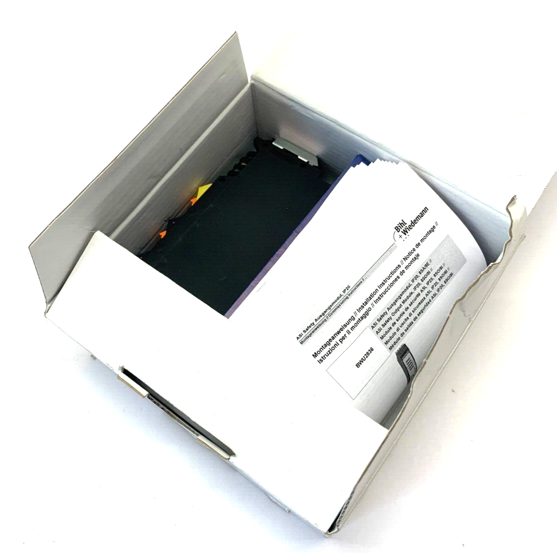 Bihl+Wiedemann BWU2836 ASi Safety Output Module IP20 8SO/8I 18947 - Maverick Industrial Sales
