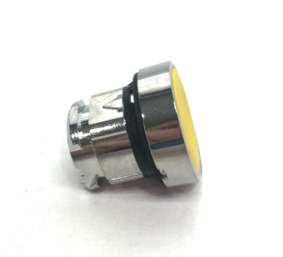 Schneider Electric ZB4BH05 Harmony XB4 22mm Pushbutton, Metal Yellow Flush - Maverick Industrial Sales