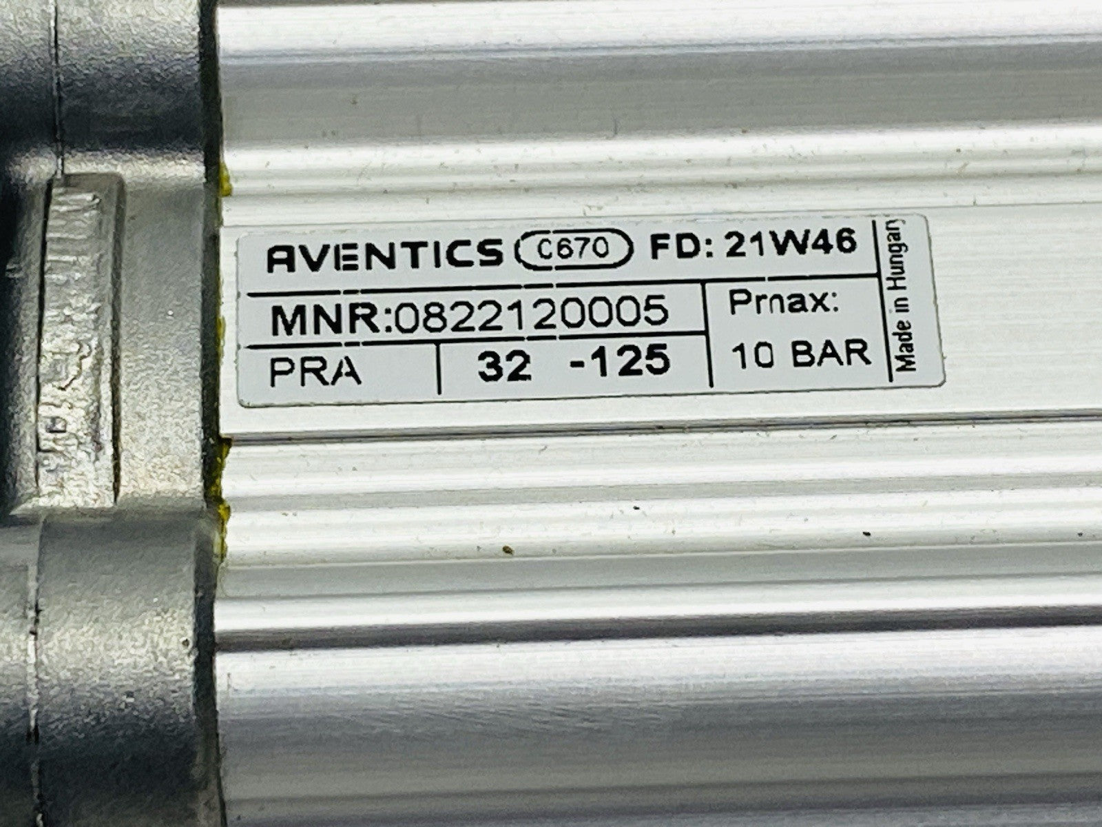 Emerson 0822120005 Aventics Profile Pneumatic Cylinder 32mm Bore 125mm Stroke - Maverick Industrial Sales