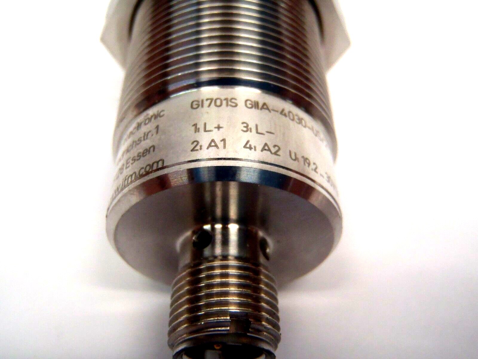 IFM Effector GIIA-4030-US/2OSSD/V4A Fail Safe Inductive Sensor 30mA M12 - Maverick Industrial Sales