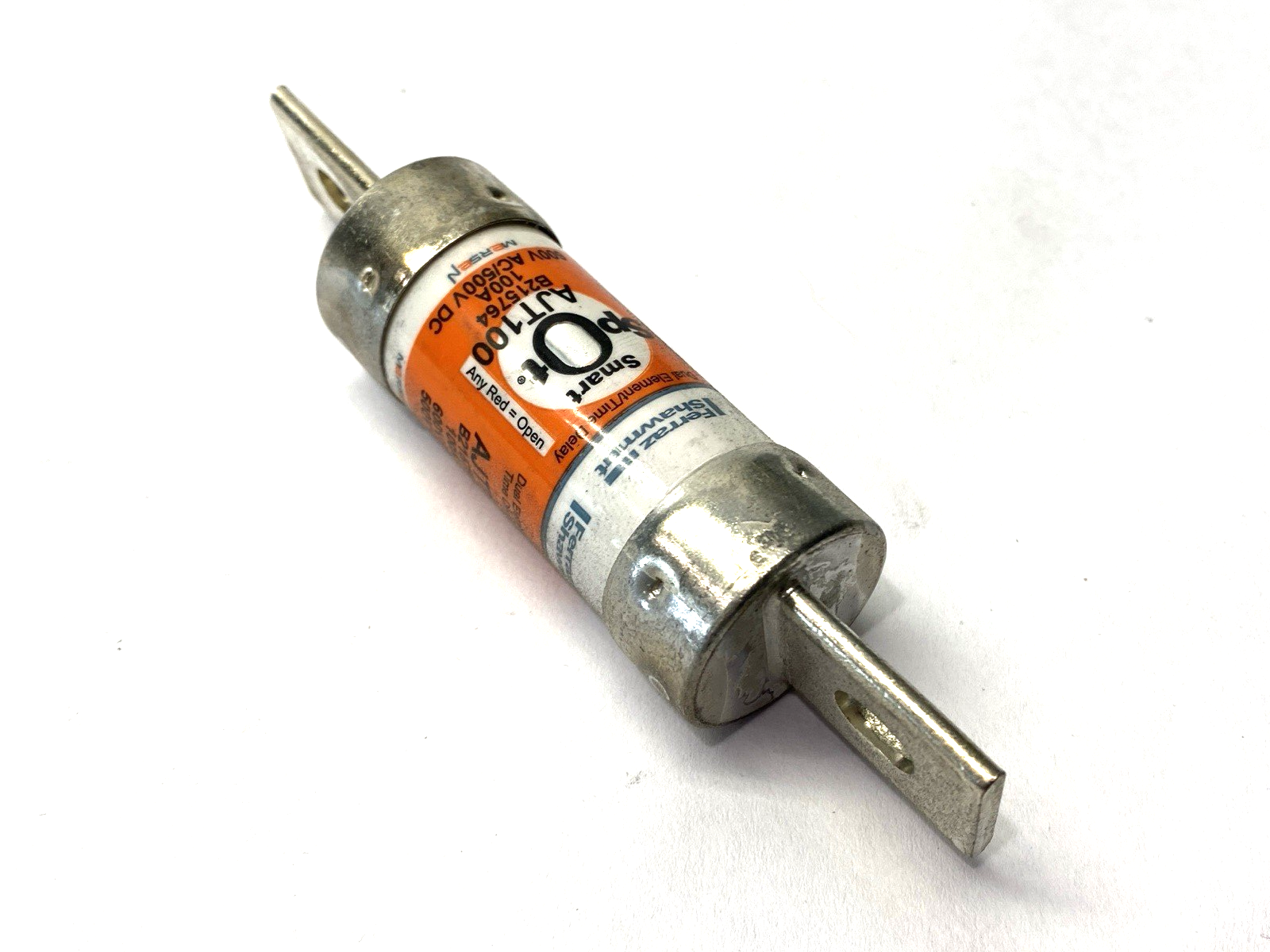 Mersen Ferraz Shawmut AJT100 Dual-Element Time-Delay Fuse 600V 100A SHELFWARE - Maverick Industrial Sales