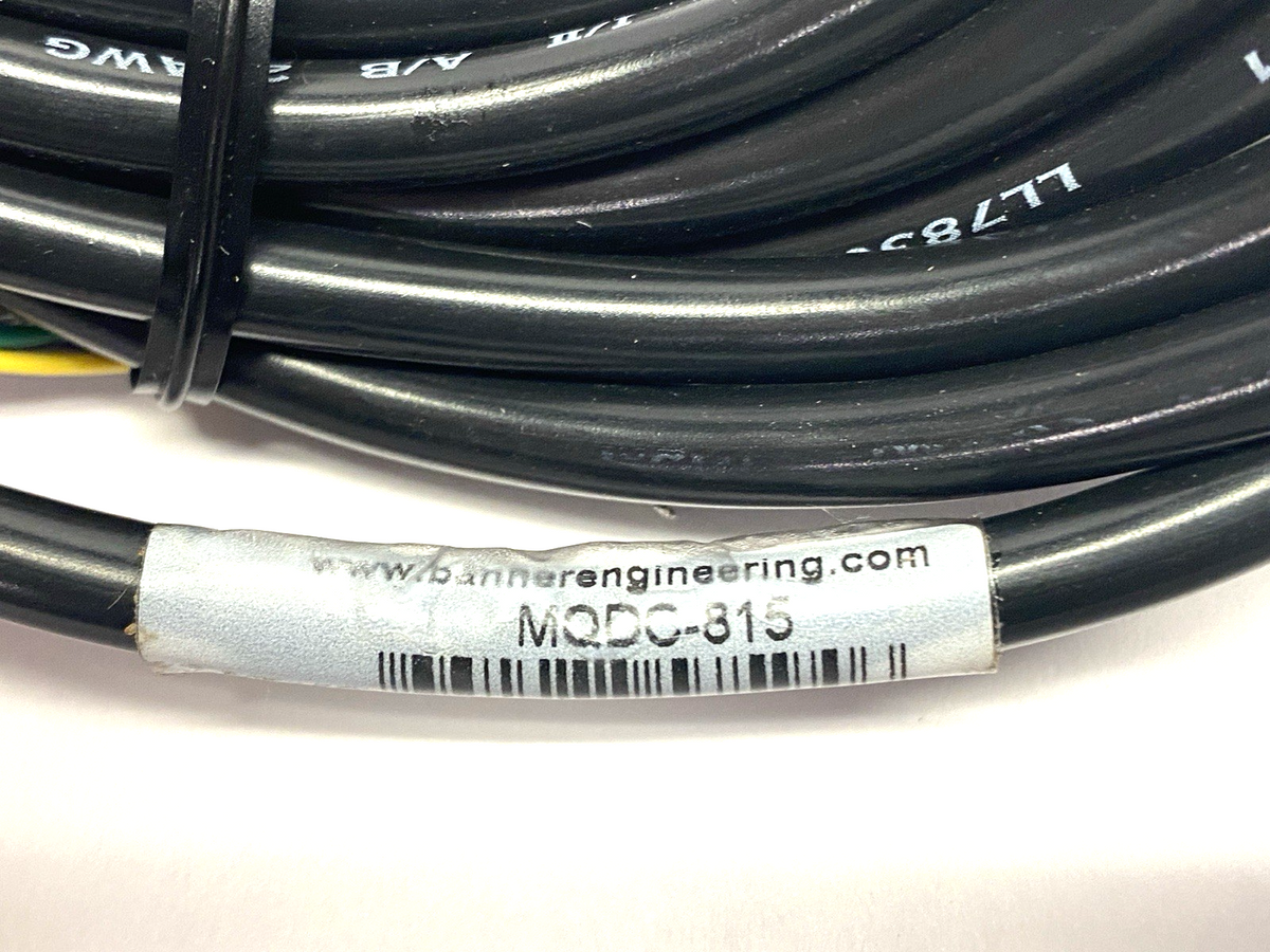 MQDC-815 | Banner Single-Ended Connector Cordset Female 8-Pin M12 57594 - New – Open box - Maverick Industrial Sales