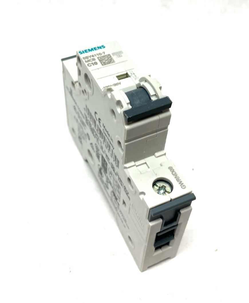 Siemens 5SY4110-7 Miniature Circuit Breaker 1-Pole MCB C10 - Maverick Industrial Sales