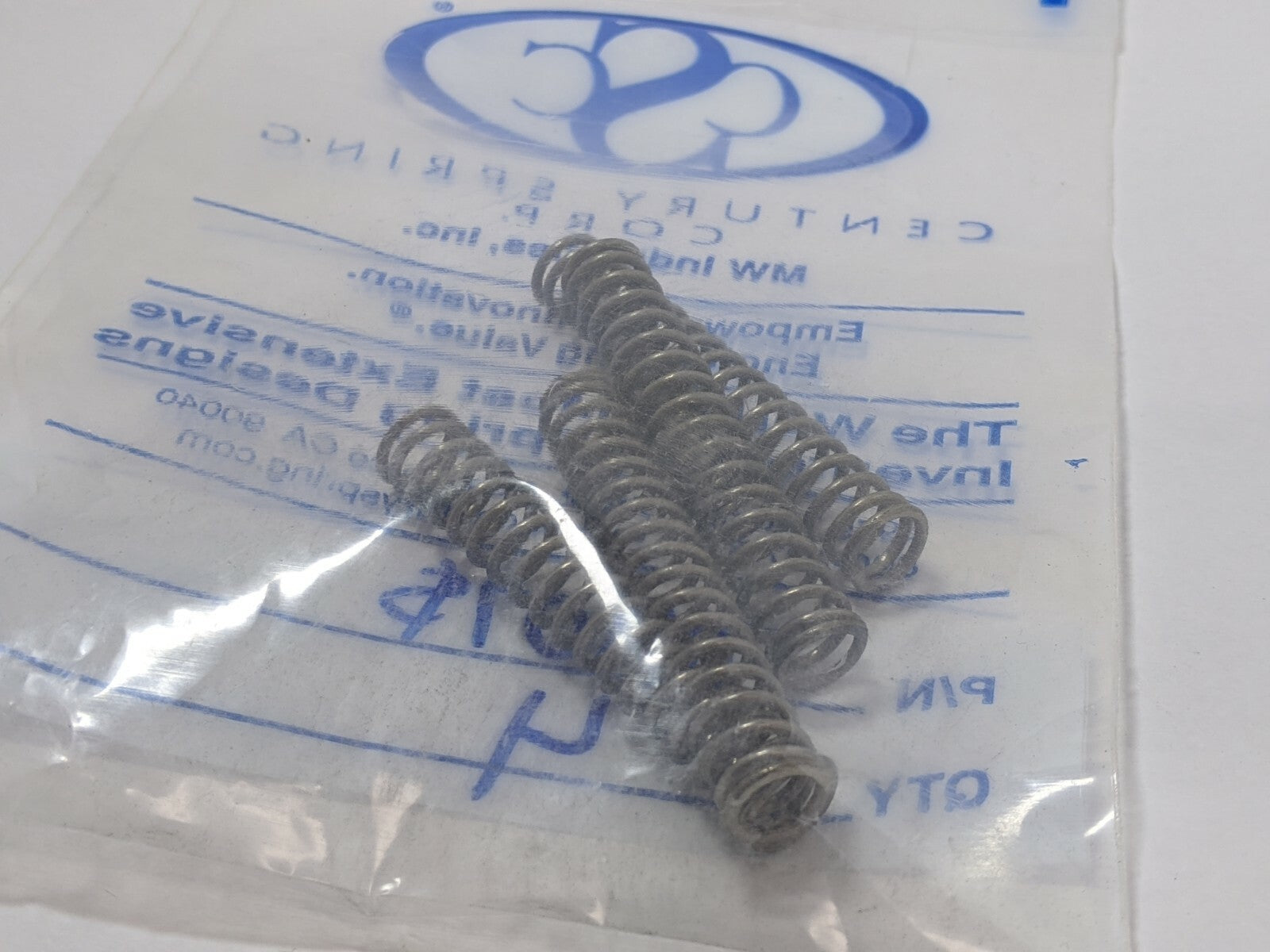 Century Spring 71407S Compression Spring 2.5”, .0420” OD, .310” ID PACK OF 4 - Maverick Industrial Sales