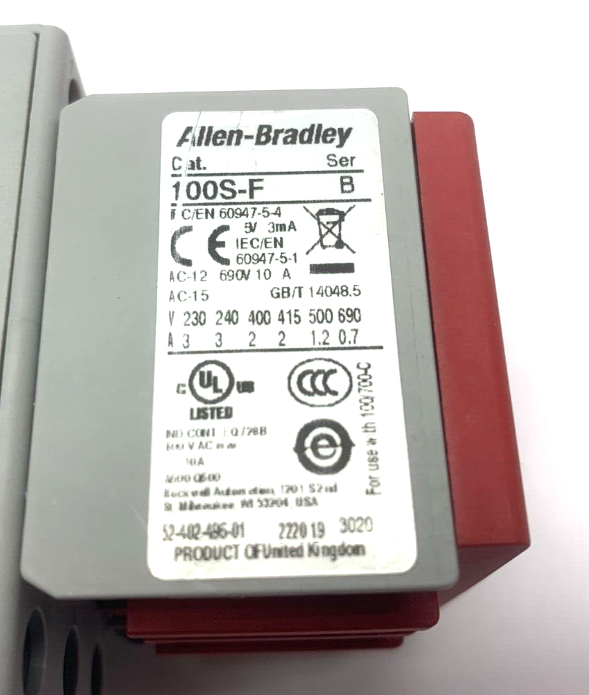 Allen Bradley 100S-C30EJ14BC Ser C GuardMaster Safety Contactor BB04 - Maverick Industrial Sales