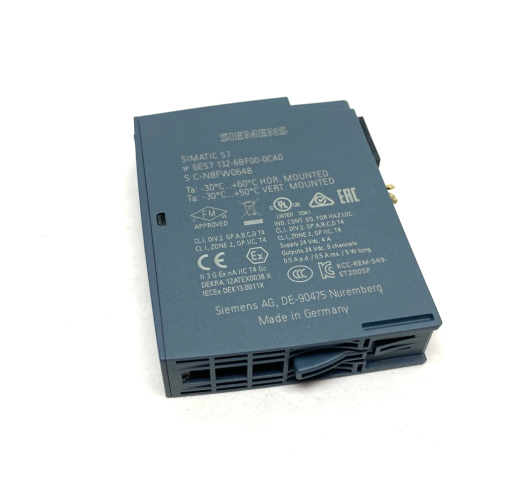 Siemens 6ES7132-6BF00-0CA0 SIMATIC ET 200SP Digital Output Module DQ 8x 24VDC - Maverick Industrial Sales