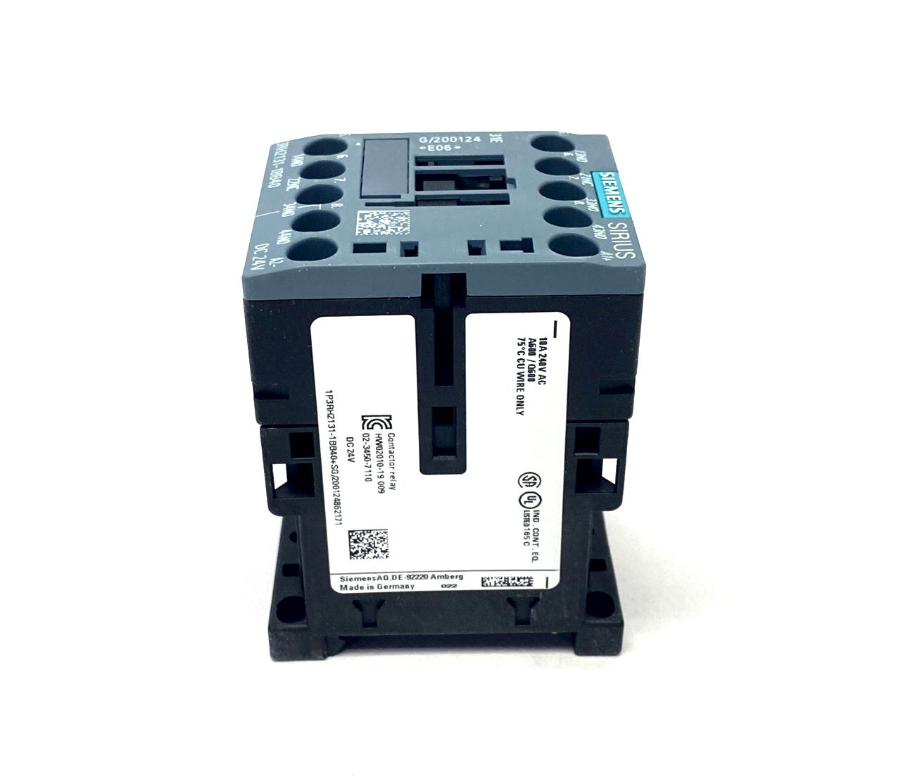 Siemens 3RH2131-1BB40 Contactor Relay 3 NO + 1 NC 24VDC Size S00 - Maverick Industrial Sales