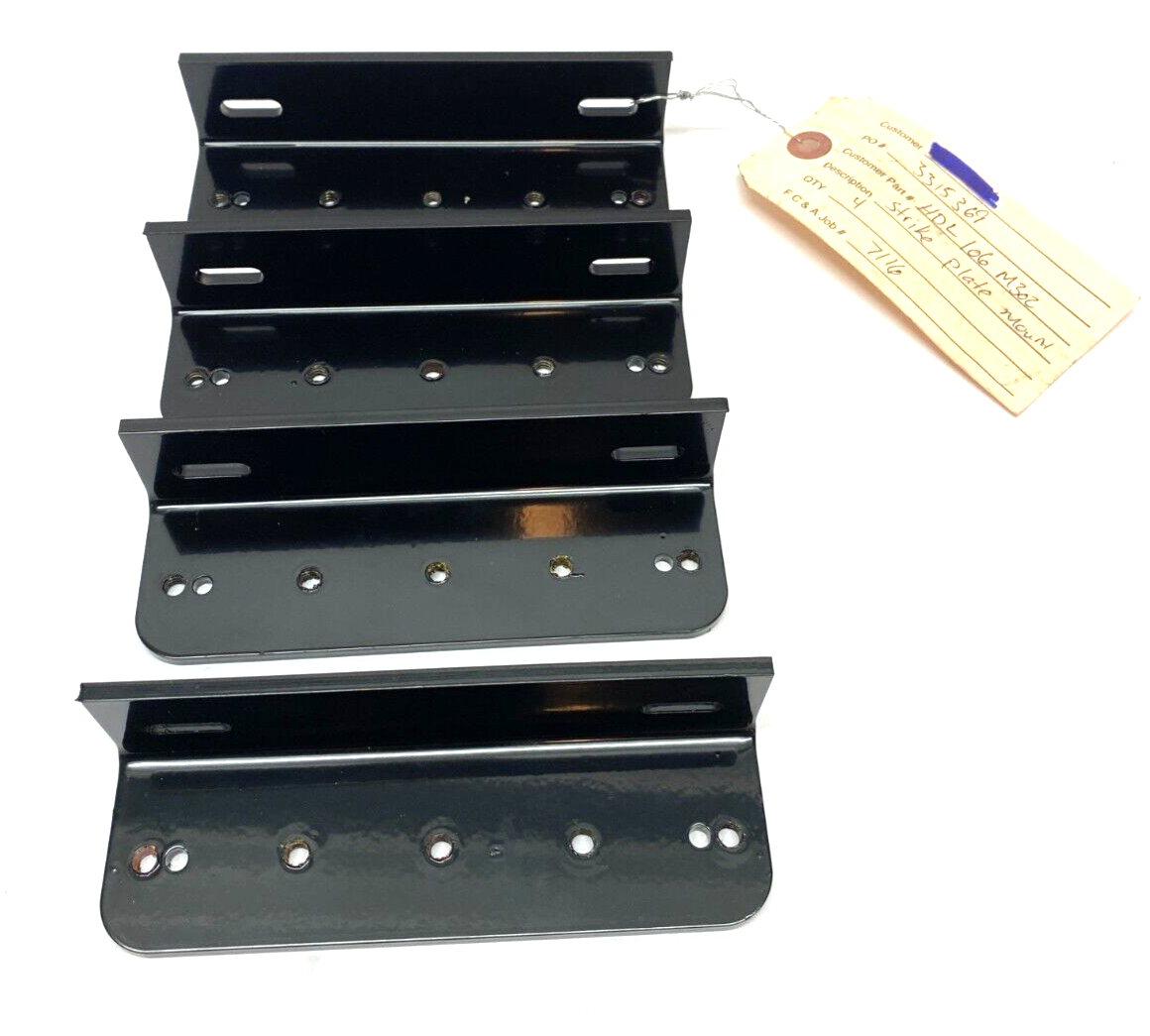 FC&A HDL106 M302 Machine Build Strike Plate Mount For Bender 21~24 LOT OF 4 - Maverick Industrial Sales