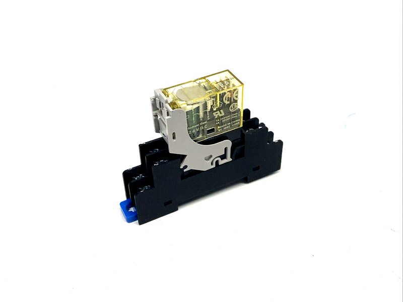 IDEC RJ22S-CL-D24 Plug-In Relay, Bifurcated 24VDC 1A w/ SJ2S-05BW Base - Maverick Industrial Sales