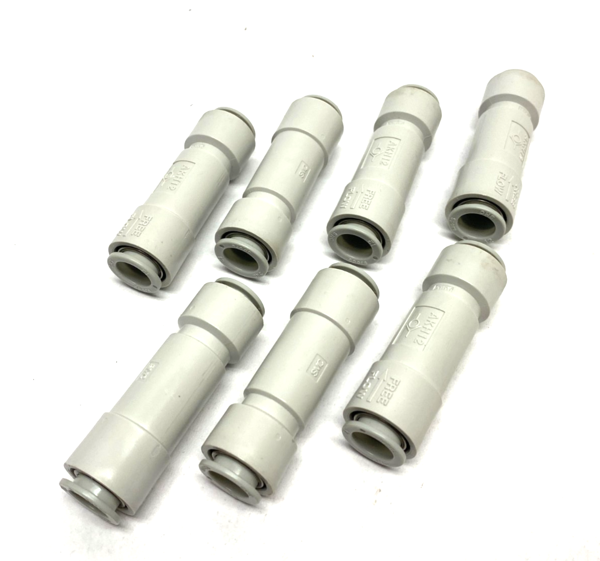 SMC AKH12-00 Equal Tube Check Valve Fitting LOT OF 7 - Maverick Industrial Sales
