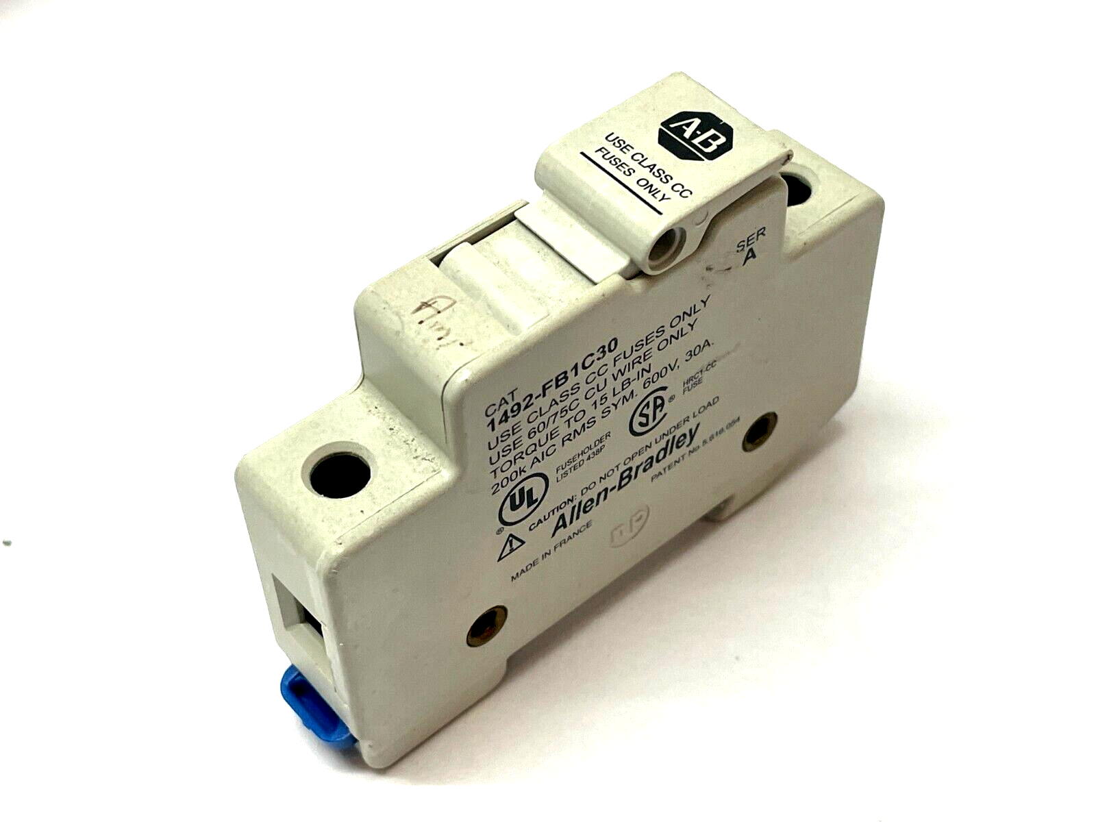 1492-FB1C30 | Allen Bradley Ser. A Fuse Holder LOT OF 2 - Used - Maverick Industrial Sales