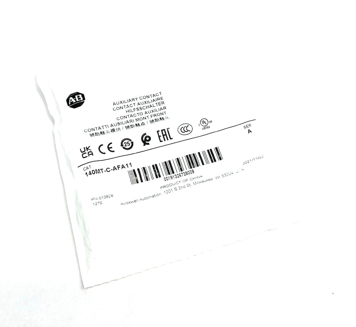 140MT-C-AFA11 | Allen Bradley Ser. A Auxiliary Contact - New - Maverick Industrial Sales