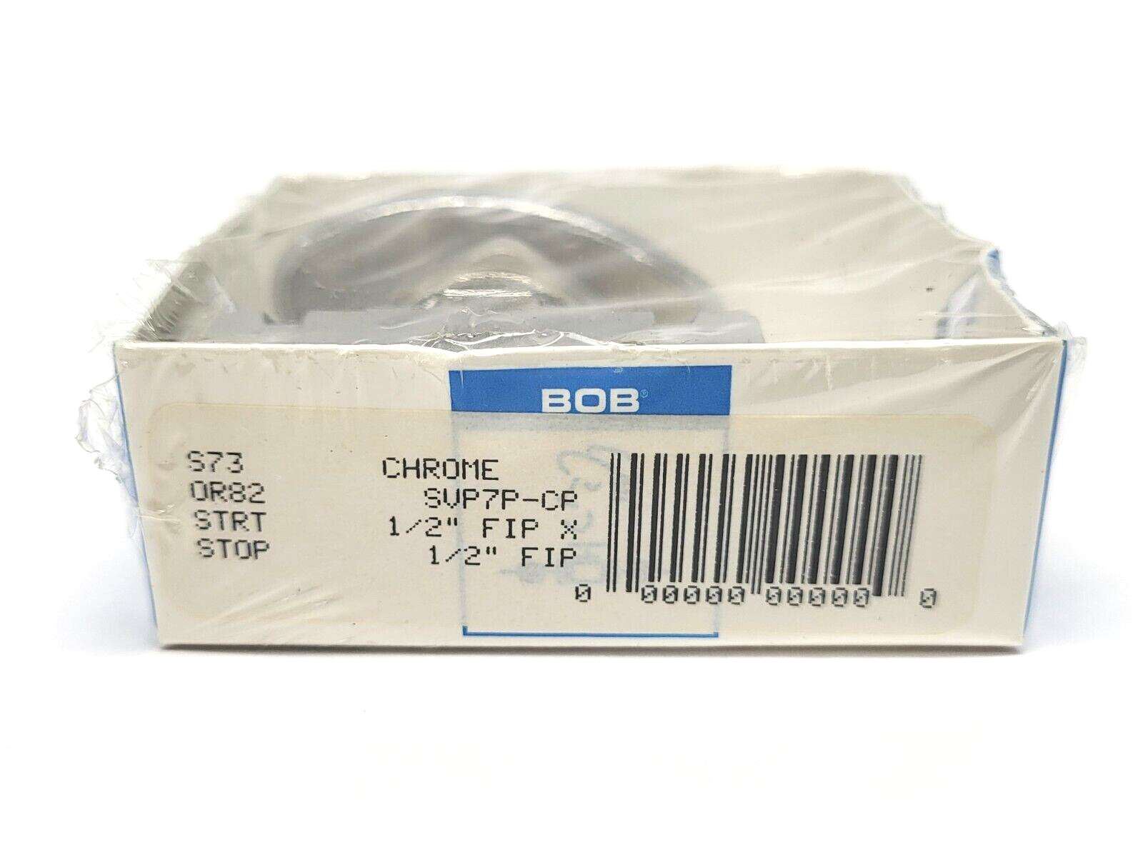 BOB SVP7P-CP Straight Stop Valve S73OR82 Chrome 1/2" Inlet x 1/2" Outlet - Maverick Industrial Sales