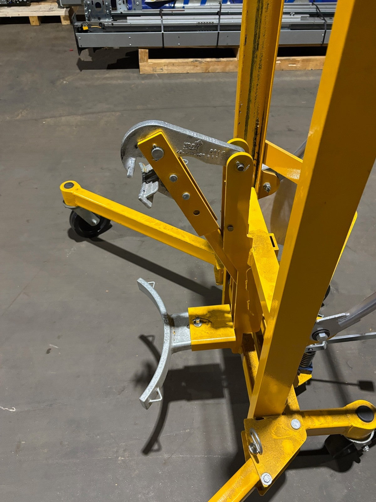 Vestil DCR-880-H-HP Foot Pump Drum Dolly Barrel Mover, 880 lbs. capacity, 2024 - Maverick Industrial Sales