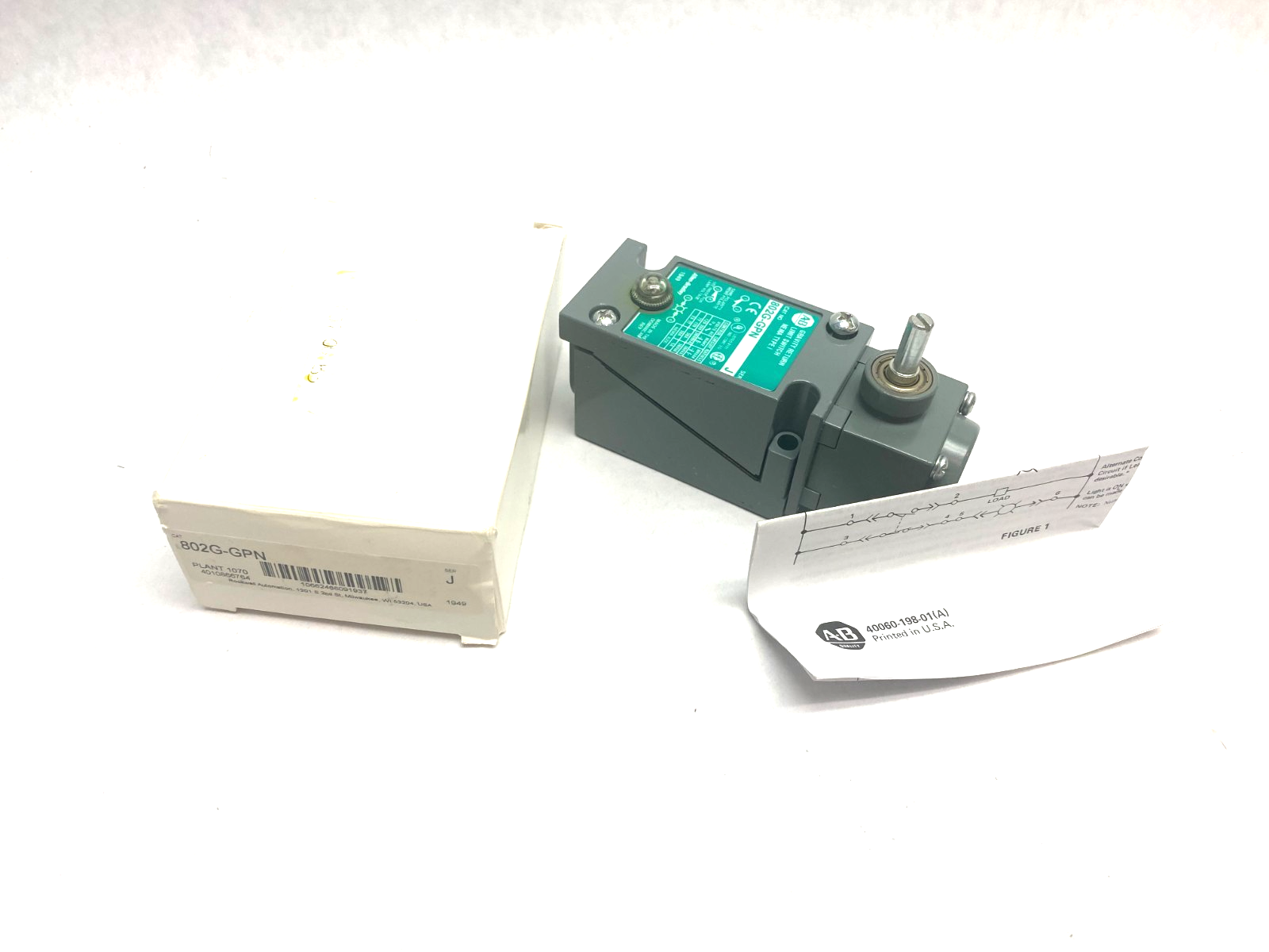 Allen Bradley 802G-GPN Ser. J Gravity Return Limit Switch NEMA Type 1 1 NO, 1 NC - Maverick Industrial Sales