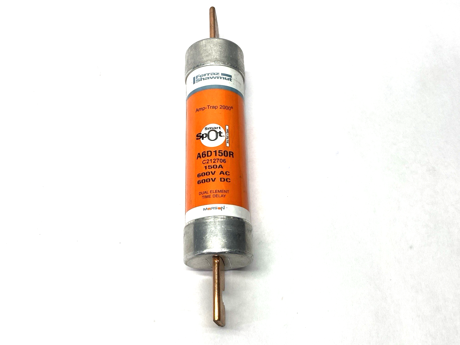 Mersen Ferraz Shawmut A6D150R Dual Element Time Delay Fuse Class RK1 600V 150A - Maverick Industrial Sales