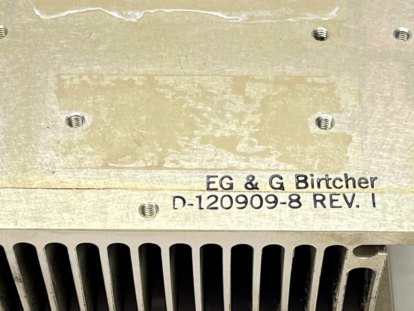 EG&G Birtcher D-120909-8 Rev 1 Heat Sink - Maverick Industrial Sales