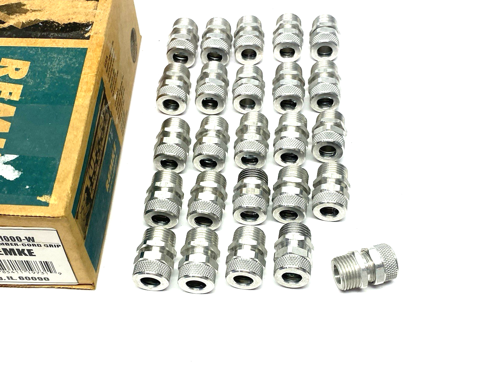 Remke RSR-1000-W Tuff-Seal Cord Grip Connector 1/2" NPT Aluminum BOX OF 25 - Maverick Industrial Sales