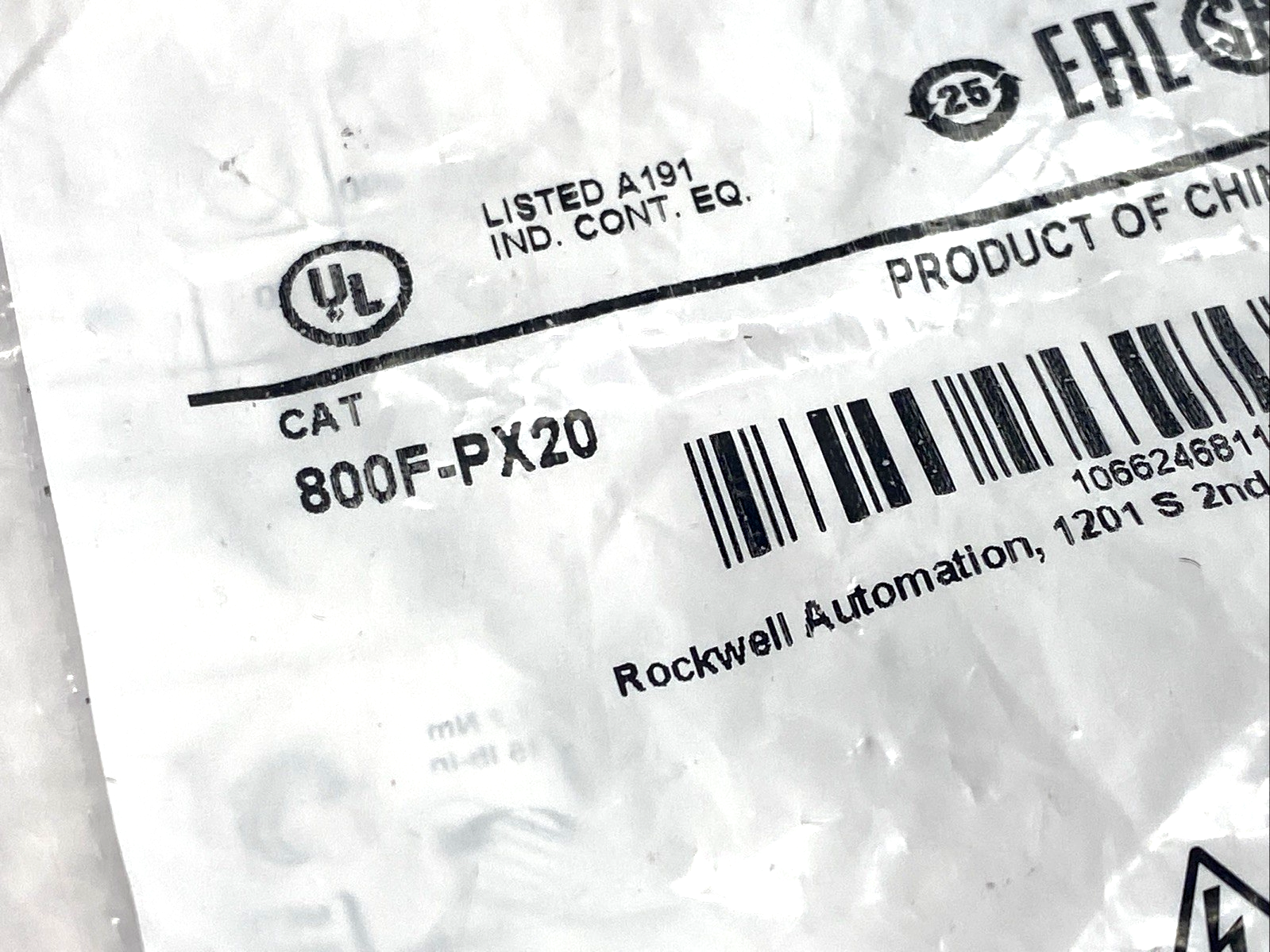 800F-PX20 | Allen Bradley Ser. A 22mm Back Of Panel Contact Block & Latch Kit 2NO - New - Maverick Industrial Sales