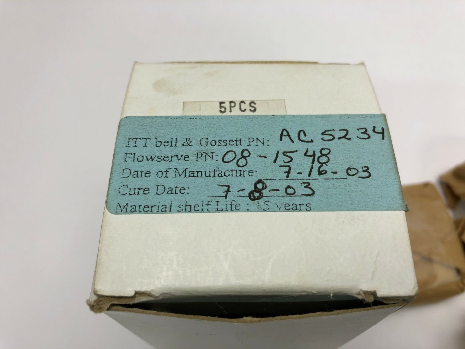 ITT Bell & Gossett AC5234 Ring, Flowserve 08-1548, Box of 4 pieces - Maverick Industrial Sales