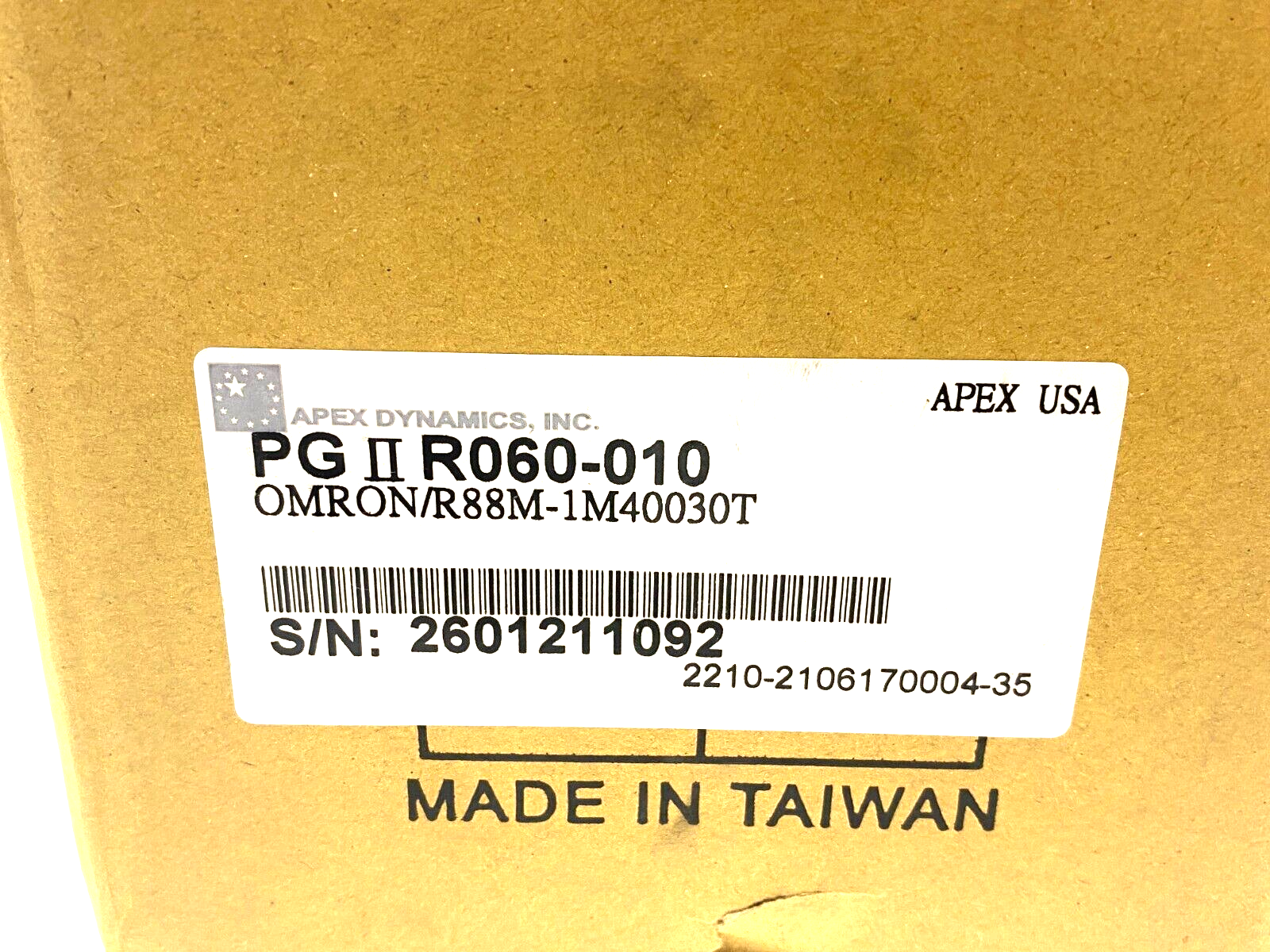 Apex Dynamics PGII-R060-010 High Precision Right Angle Gearbox 10: 1 Ratio - Maverick Industrial Sales