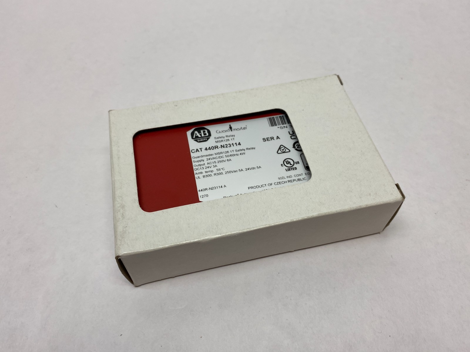 440R-N23114 | Allen Bradley Ser. A Guardmaster Safety Relay MSR126.1T Dual-Channel - New – Open box - Maverick Industrial Sales