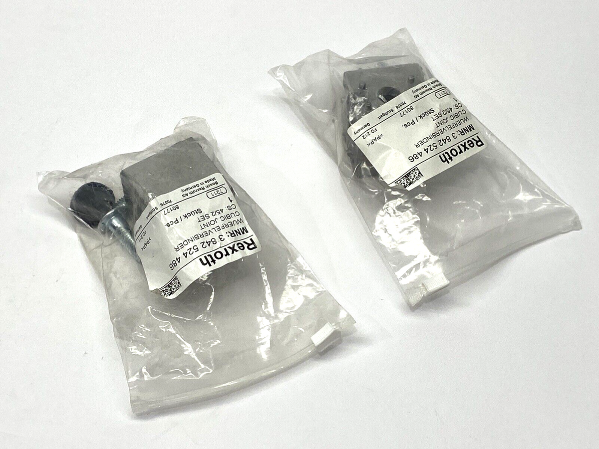 3842524486 | Bosch Rexroth Cubic Joint 45/2 Set LOT OF 2 - New - Maverick Industrial Sales