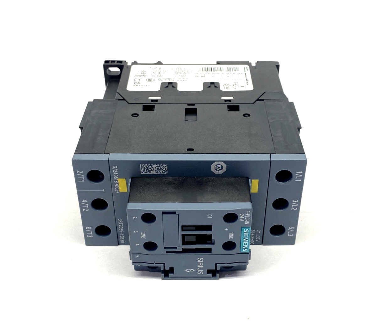 Siemens 3RT2035-1SB30 Power Contactor AC-3e/AC-3, 41A, 18.5kW 400V, 3P, 21-33V - Maverick Industrial Sales