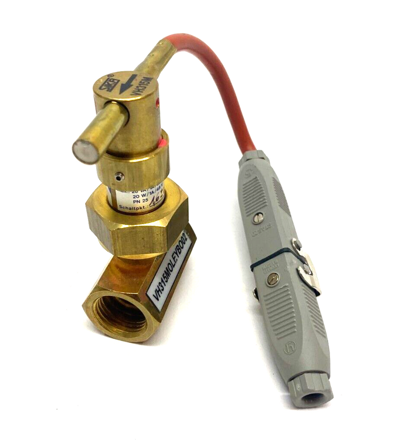 Sika VH315MOLEYBO02 Brass Hex Body Flow Switch Fem Pipe Conn PVC Shielded Cable - Maverick Industrial Sales