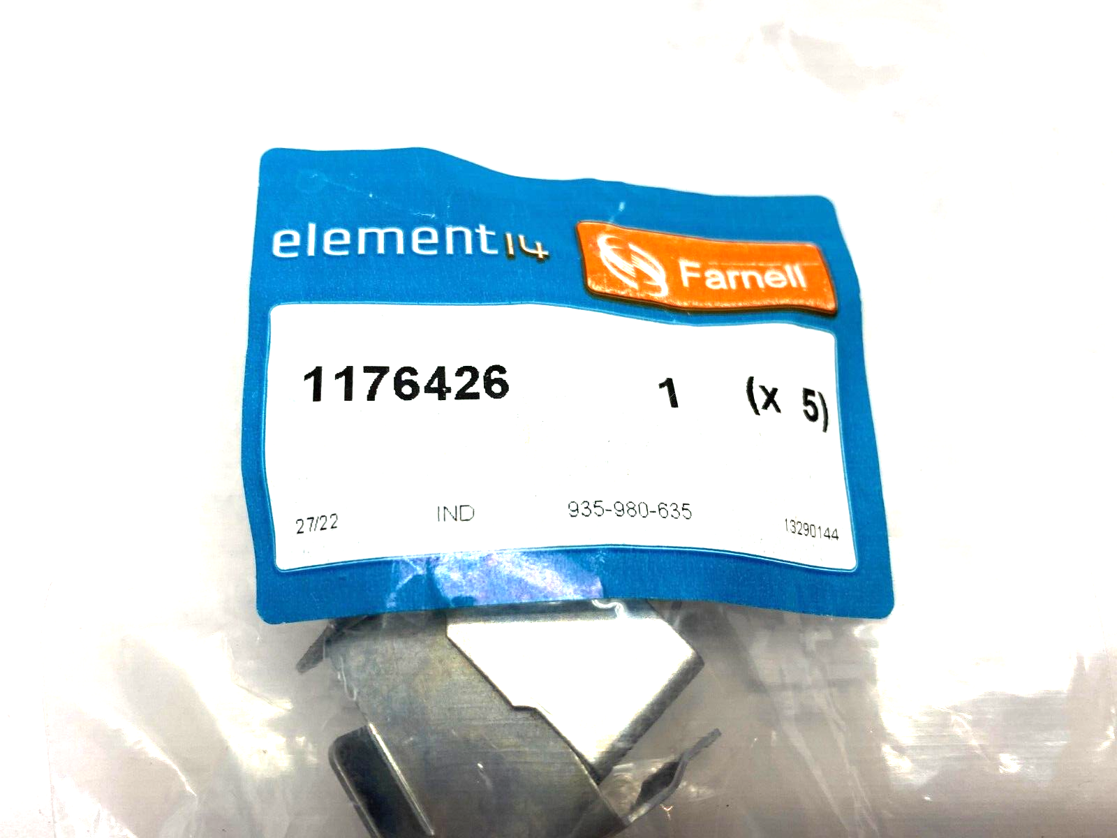Farnell Element14 1176426 Metal Hinge Cover PKG OF 5 - Maverick Industrial Sales