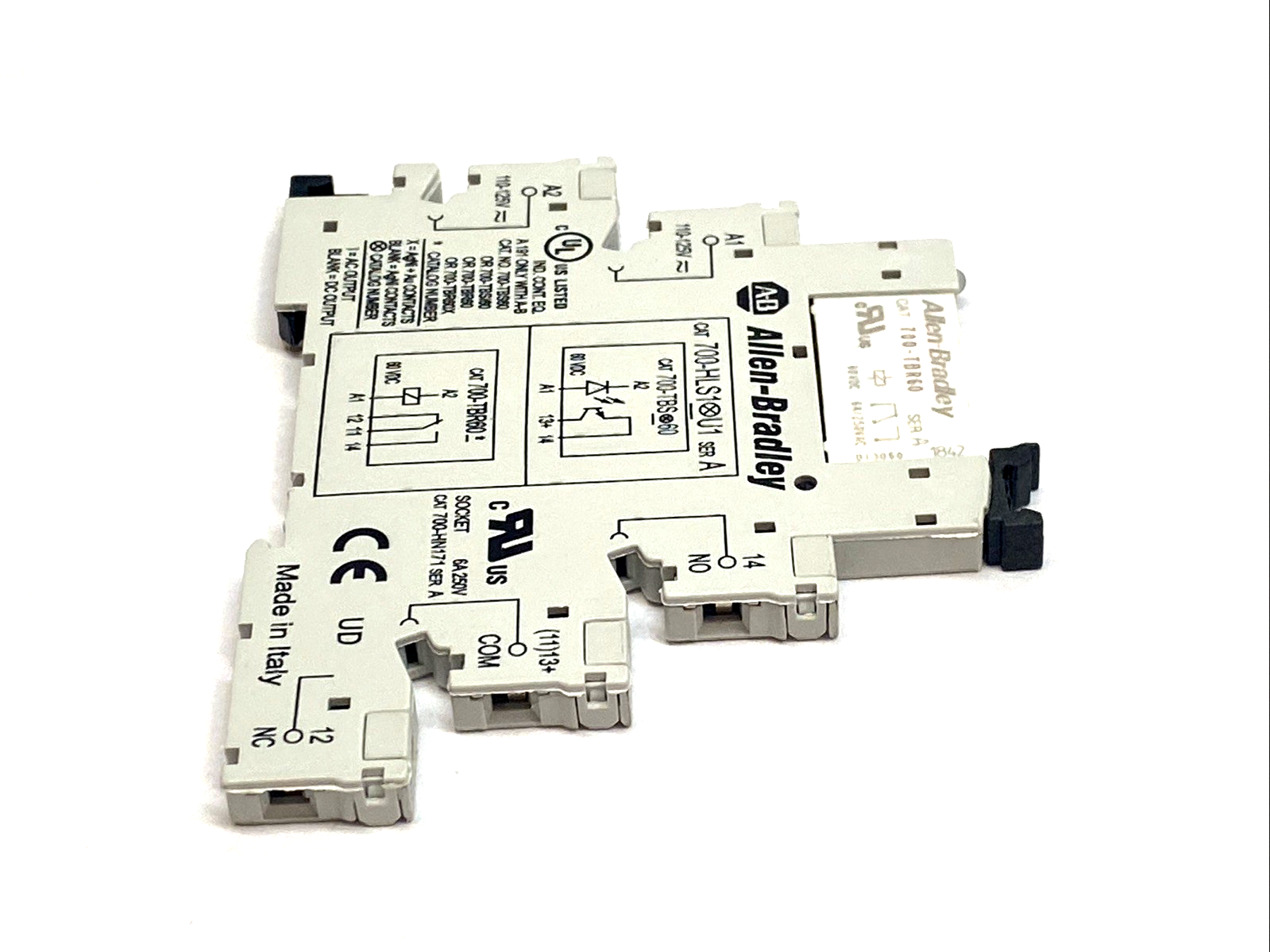 700-HLS1U1 | Allen-Bradley Relay w/ 700-TBR60 Base 1NO 2A 110/125VAC/DC - Used - Maverick Industrial Sales