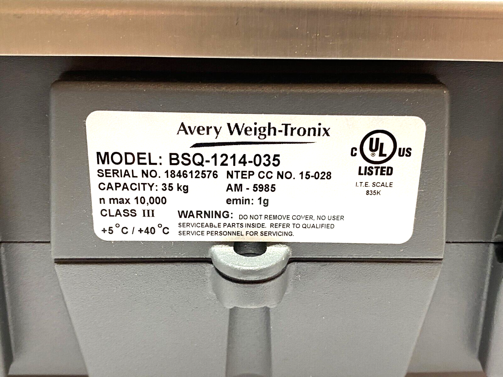 Avery Weigh-Tronix ZP900-1214-035-PB1 Postal Scale 77lbs Capacity BSQ-1214-035 - Maverick Industrial Sales