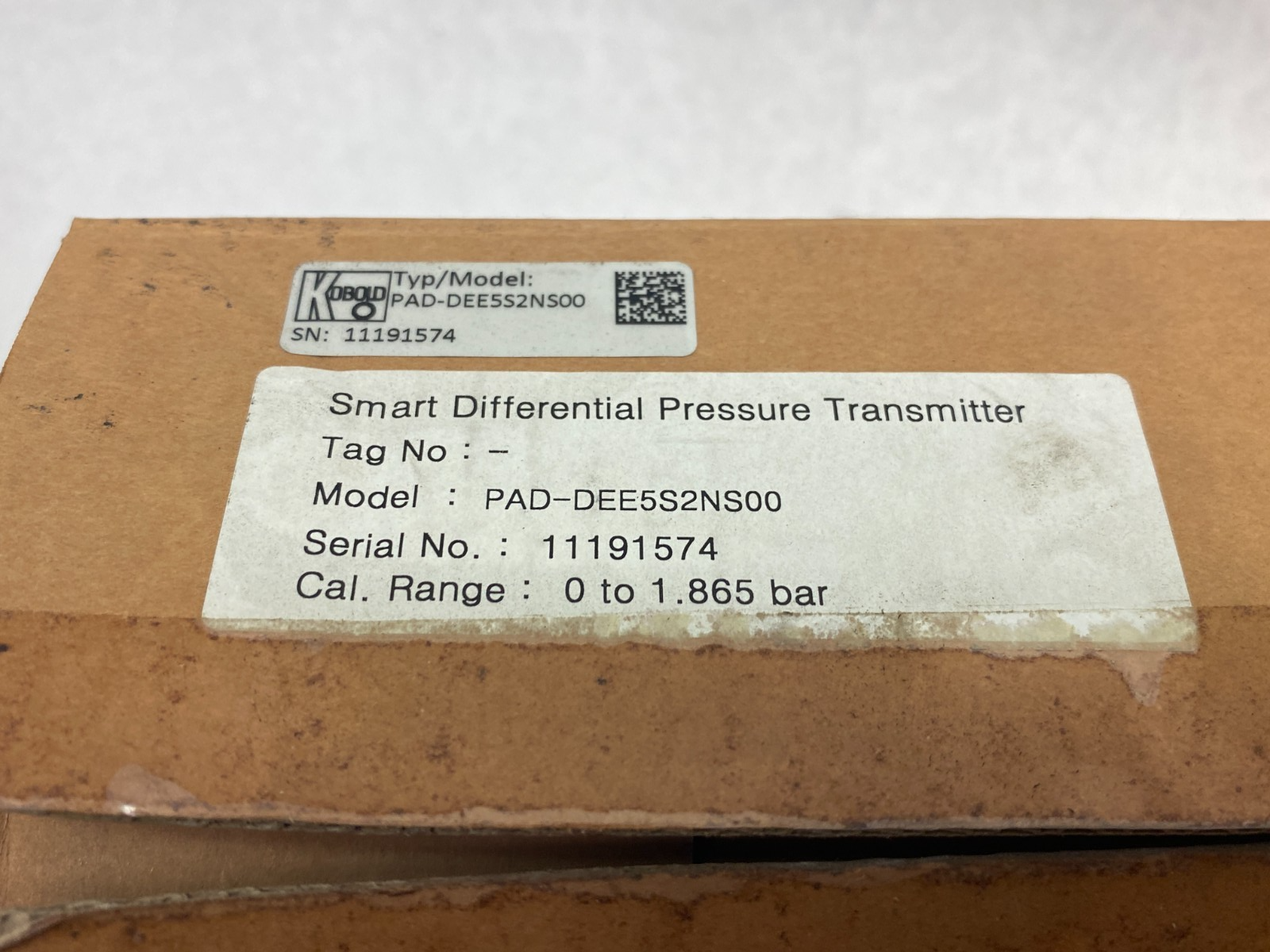 Kobold PAD-DEE7S2NS00 Heavy-Duty Smart Differential Pressure Transmitter - Maverick Industrial Sales