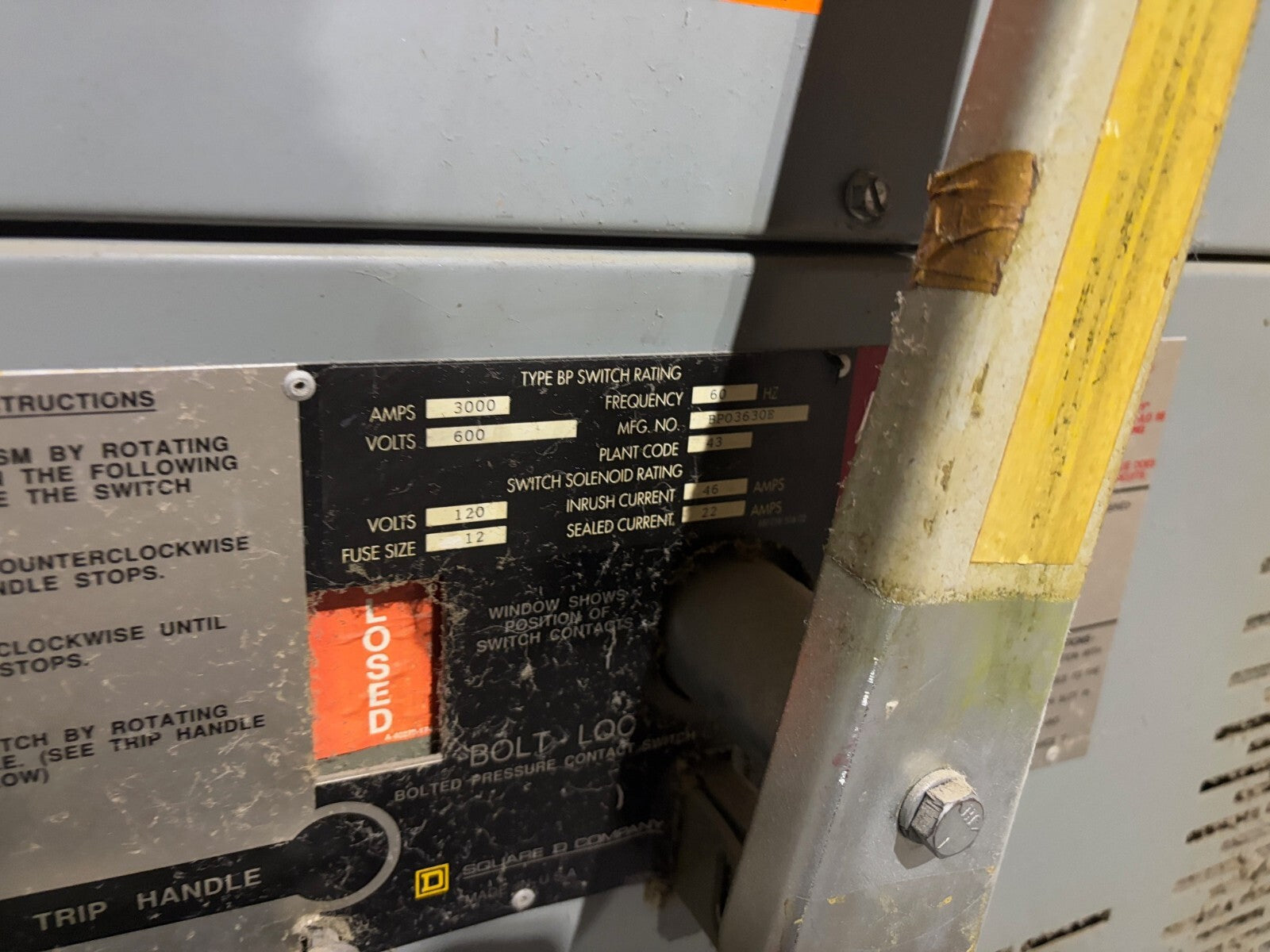 Square D QED 2 Power Style Switchboard 3000A PowerLogic Circuit Monitor BPO3630E - Maverick Industrial Sales