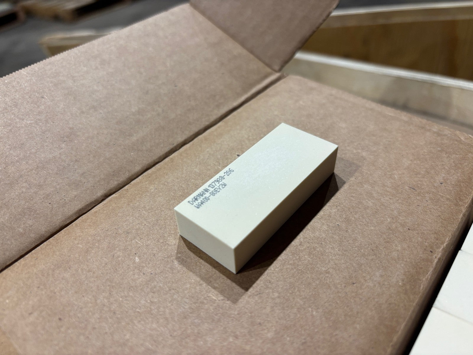 Darmann Abrasive 112231 WA400-80EV2W Polishing Stones, 13x60x25mm, LOT OF 2850 - Maverick Industrial Sales